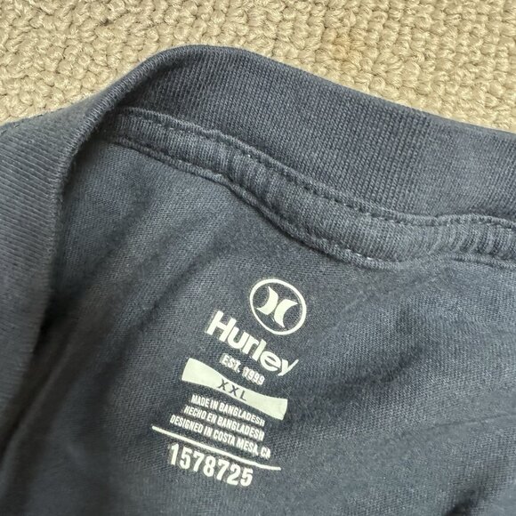 Hurley T-Shirt Men’s Blue Short Sleeve Size XXL - Picture 6 of 12